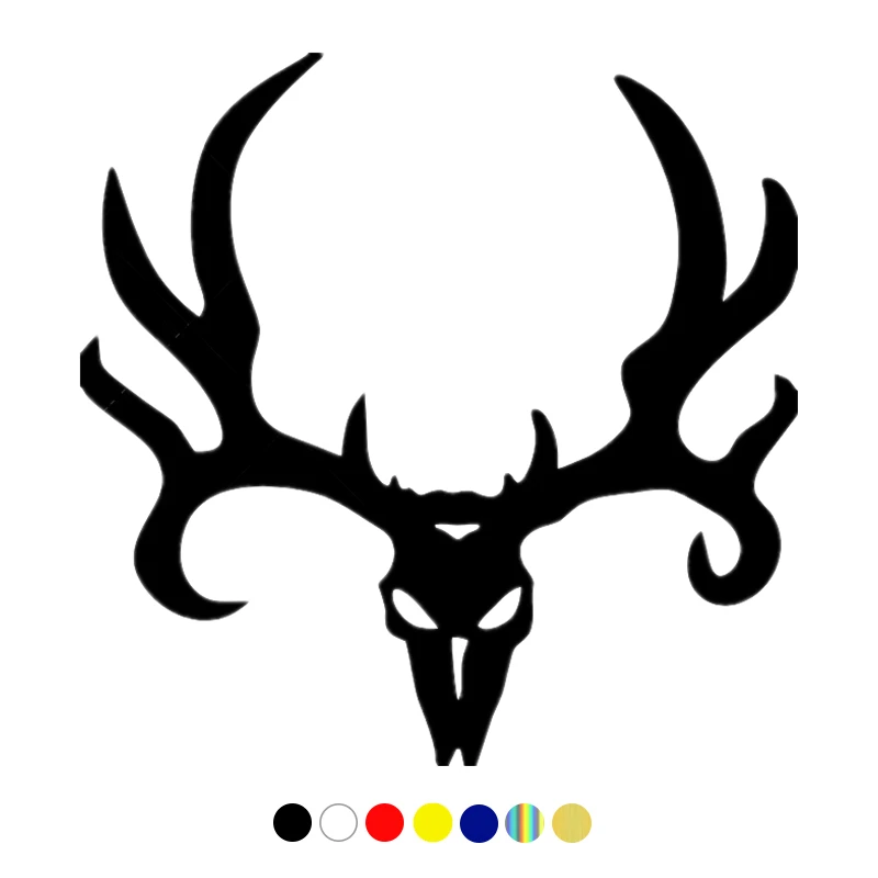 

CS-10121# Deer Head Horned funny vinyl car sticker waterproof car decal stickers on car truck bumper rear window