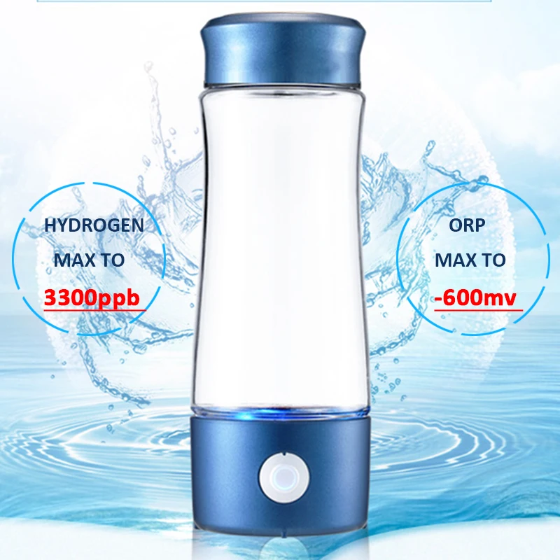 tazza di acqua idrogenata elettrolitica Bottiglia d'acqua ricca idrogeno 360 ml 