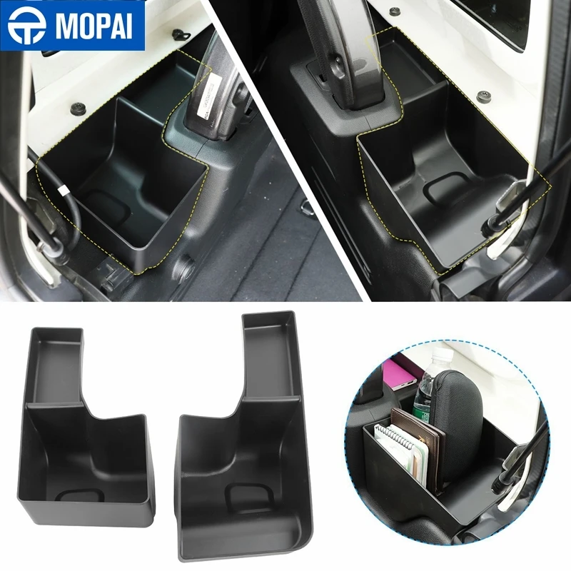 MOPAI Stowing Tidying for Jeep Wrangler JL 2018+ Car Trunk Side Storage Box Organizer for Jeep Wrangler JL 2018+ Car Accessories