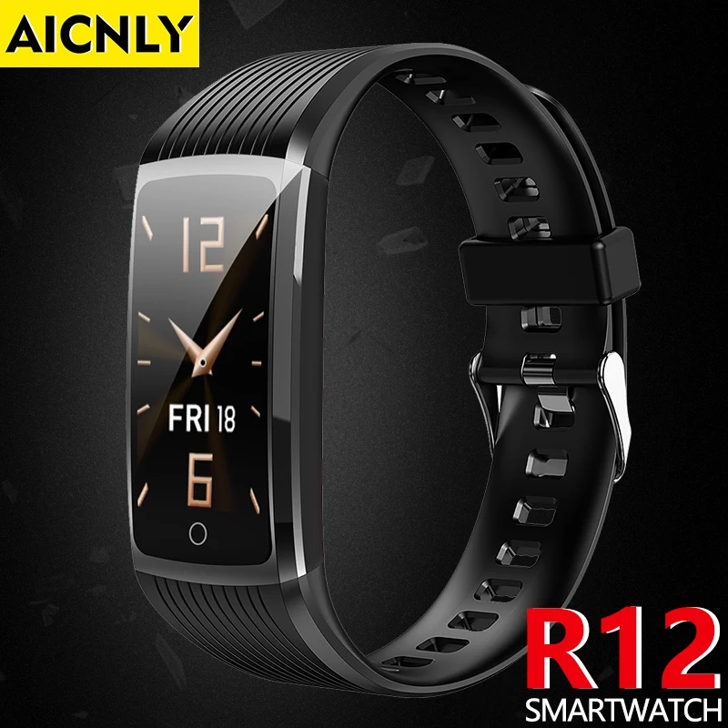 R12 Смарт часы Водонепроницаемый Reloj Hombre режим умные с экраном HD Экран ЭКГ крови