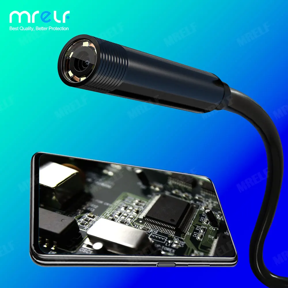 Эндоскоп промышленный гибкий 7 мм USB C Android | Безопасность и защита
