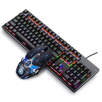 

Really Machinery Keyboard Mouse Earphones for Set Computer Game Gaming Three Pieces Keyclick Black Shaft Alternate Action Or Erg