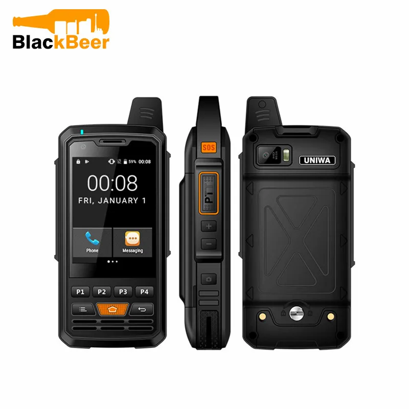 Ceny UNIWA Alps F50 2G 3G 4G Zello Walkie Talkie smartfon z androidem czterordzeniowy telefon komórkowy MTK6735 1GB + 8GB wzmacniacz sygnału ROM