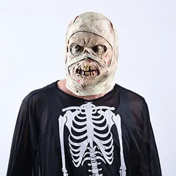 

Halloween Mask Simulation Corpse Head Cover Horror Ghost Decoration Suitable for Easter Carnival Masquerade in Stock