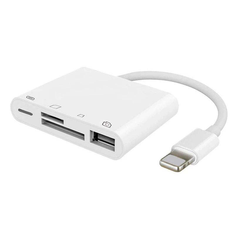 4 в 1 Sd/Tf кард-ридер адаптер с Usb 2 0 Otg для Iphone/Ipad цифровой камеры ридер не требуется