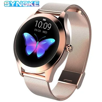 

Female Fitness Smart Watch Women Stainless Steel Running Heart Rate Monitor Bluetooth Pedometer Smartwatch 2020 Clock Reloj