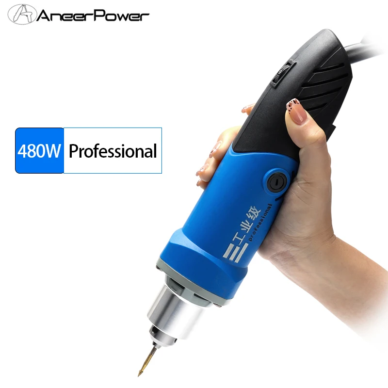 Wood Carving 480W Mini Electric Drill Variable Speed Dremel Engraving Polishing Machine Rotary Tool Milling Cutter Rasp File Etc