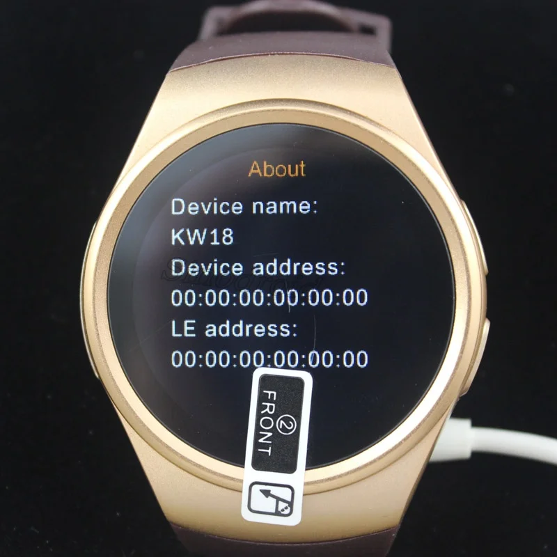 5 шт./лот KW18 Bluetooth Смарт часы полный экран Поддержка SIM TF карты Smartwatch телефонный звонок сердечного ритма HD ips наручные часы