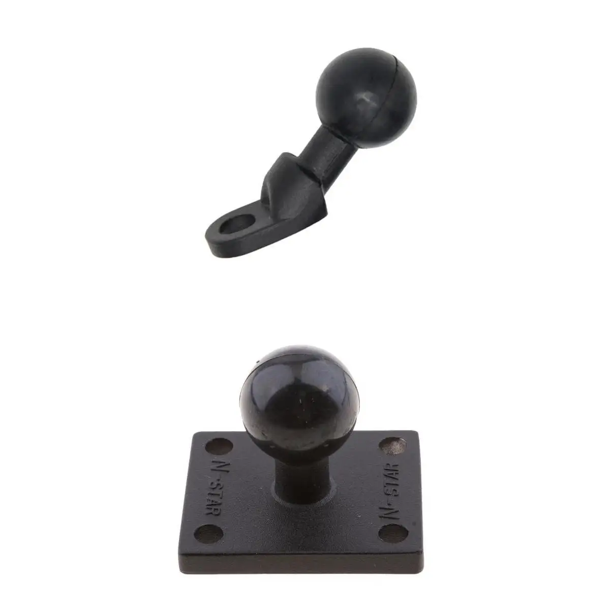 2 шт. черный мотоцикл Тормозная муфта Крышка Резервуара база и основание Угловое крепление с пластиковым шаром