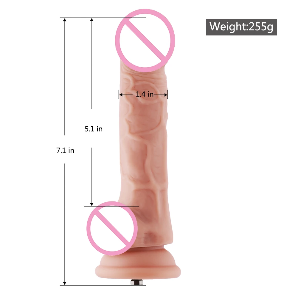 5.1&rdquo; Inches Insertable Length Silicone Dildo With Suction Cup Sex Toys Dildo for Premium Sex Machine Kliclok Connector dilldo