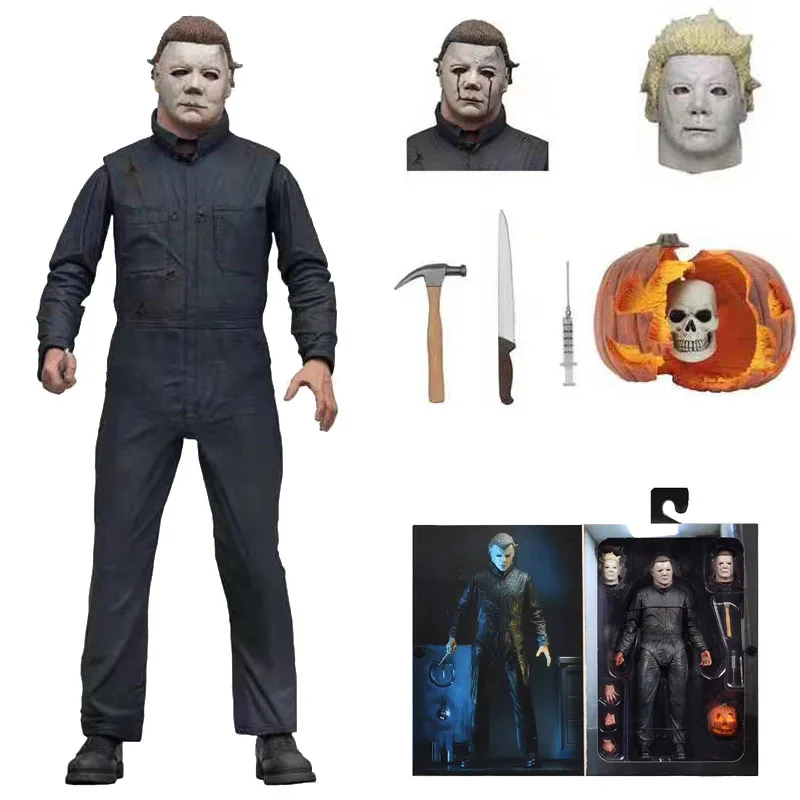 K no box NECA The 13th Friday Джейсон, Фредди Крюгер Leatherface бензопила Джон Карпентер Майкл Майерс это Pennywise Джокер фигурка - Цвет: K no box