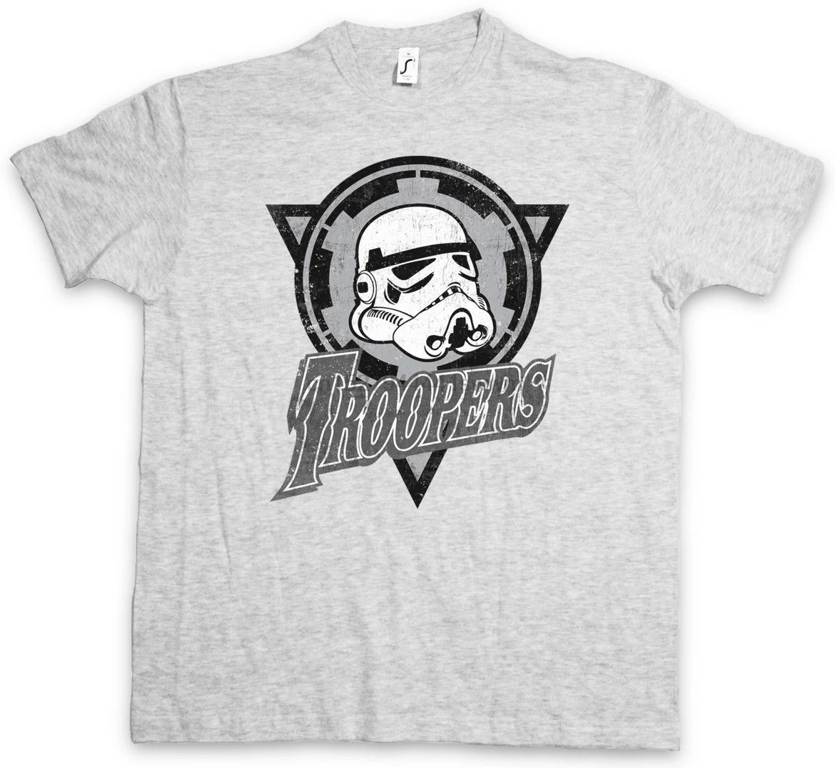 Футболка с логотипом TROOPERS-Dark Star Stormtrooper логотип империи Guard Wars | Мужская одежда