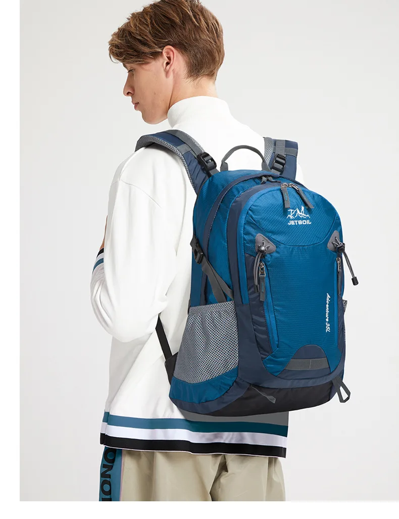 Sac Randonnée 40L Étanche┃Anti-Vol, Port USB, Multi-Poches┃Confort & Résistance