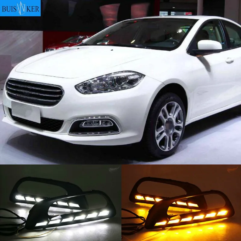 

Для Fiat Viaggio 2015-2017 противотуманная фара рамка Противотуманные фары Стайлинг автомобиля светодиодные DRL дневные ходовые огни чехол