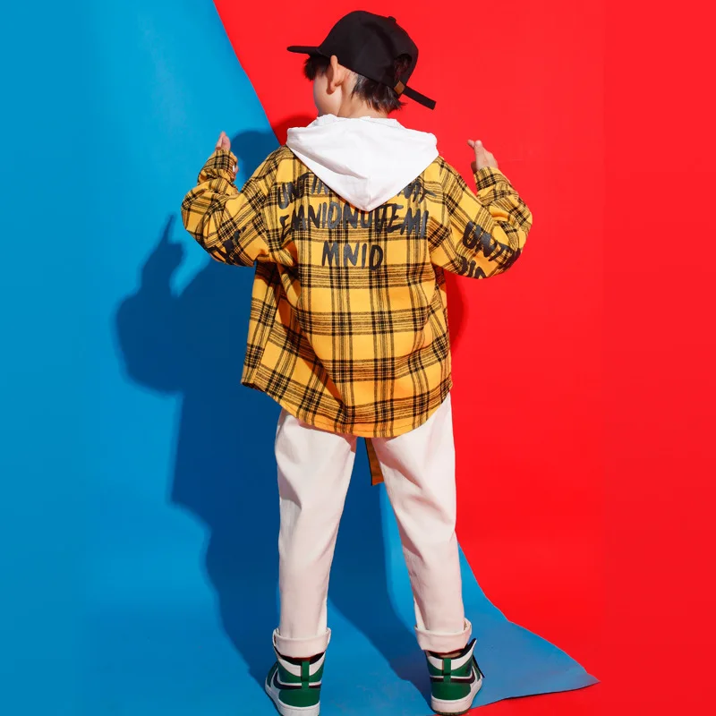 

Men And Women Child Hip Hop Childrenswear Hip Hop Loose-Fit Shirt Childrenswear Drum Kit Costume Children Hiphop Cowboy