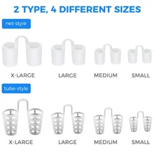 Silicone snorer Mini snorer nose clip 8 sets of snorer and snorer nose stopper suit