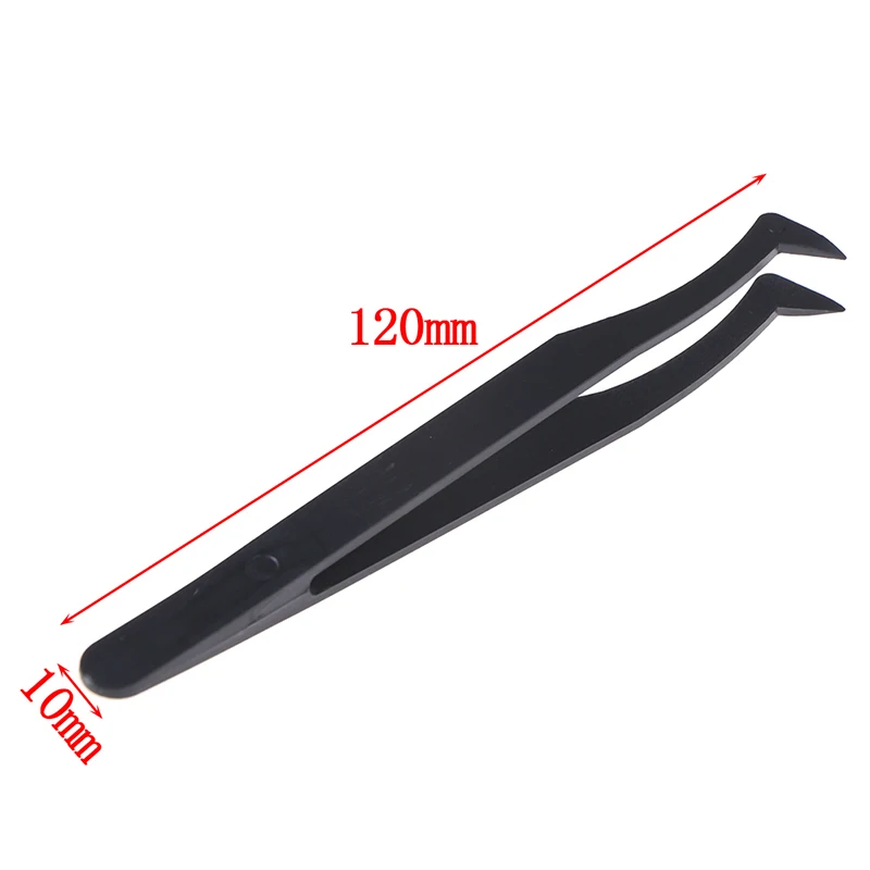 Carbon Steel High precision black curved tweezer DIY nipper perler bead nipping hama bead handicraft clamp plier