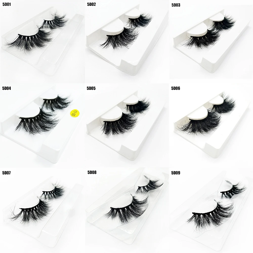 Mink Eyelashes Criss-Cross Natural Fake lashes Length 25mm Makeup 3D Mink Lashes Extension Eyelash Beauty