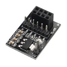 5 adet NRF24L01 kablosuz adaptör modülü 3.3V yeni soket adaptör plakası kurulu 8Pin arduino Robot araba için 24L01 kablosuz modülü