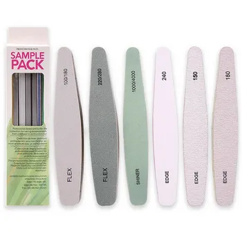 

Factory sale 6PCS Box Nail Buffer Set Washable Double Sided 100 180 Nail Buffer File For Shaping Nails