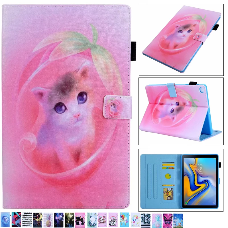 

Tab A 8.0 2019 SM-T295 Flip unicorn Stand wallet Case For Samsung Galaxy Tab A 8.0 2019 T290 T295 T297 SM-T290 Tablet Cover