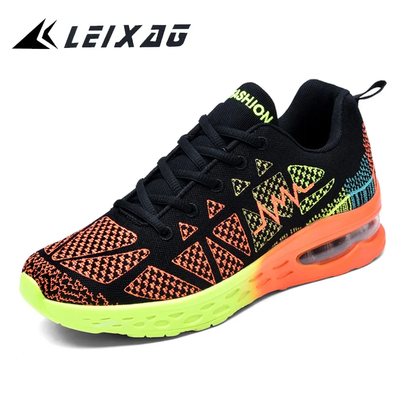 LEIXAG мужские и женские мягкие беговые кроссовки легкие дышащие сетчатые кроссовки для бега уличная спортивная обувь для пар