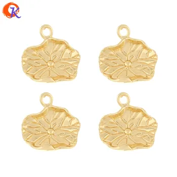 

Cordial Design 100Pcs 14*14MM Leaf Charms/Water Plant Design/Bumpy Jewelry Accessories/DIY Pendant/Hand Made/Earring Findings