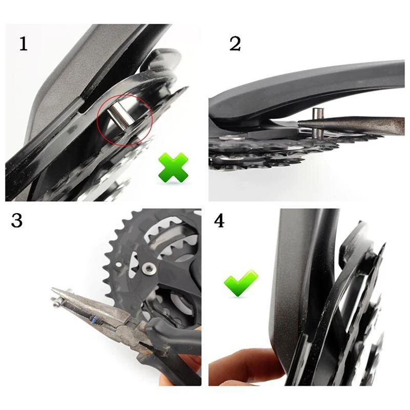Компоненты 4 Отверстия MTB велосипедные цепи колеса шатуны крышки защитные крышки