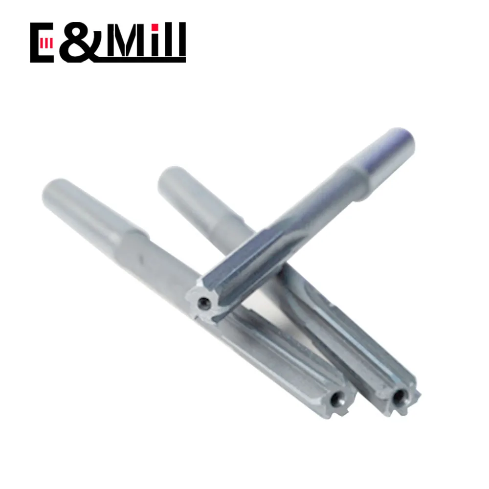 Reamers for high-speed steel inlaid with cemented carbide straight shank and tapered shank tungsten steel reamer 6 13 16 20mm