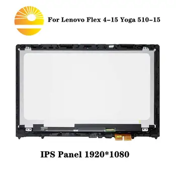 

For Lenovo Flex 4-15 YOGA 510 -15FLEX4-15 15.6" FHD LED LCD Touch Screen Digitizer Assembly with Frame