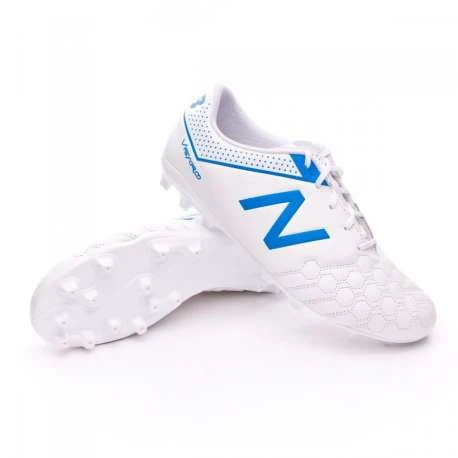 Bota New Balance Visaro Liga Ag Piel Azul blanca|Calzado de -