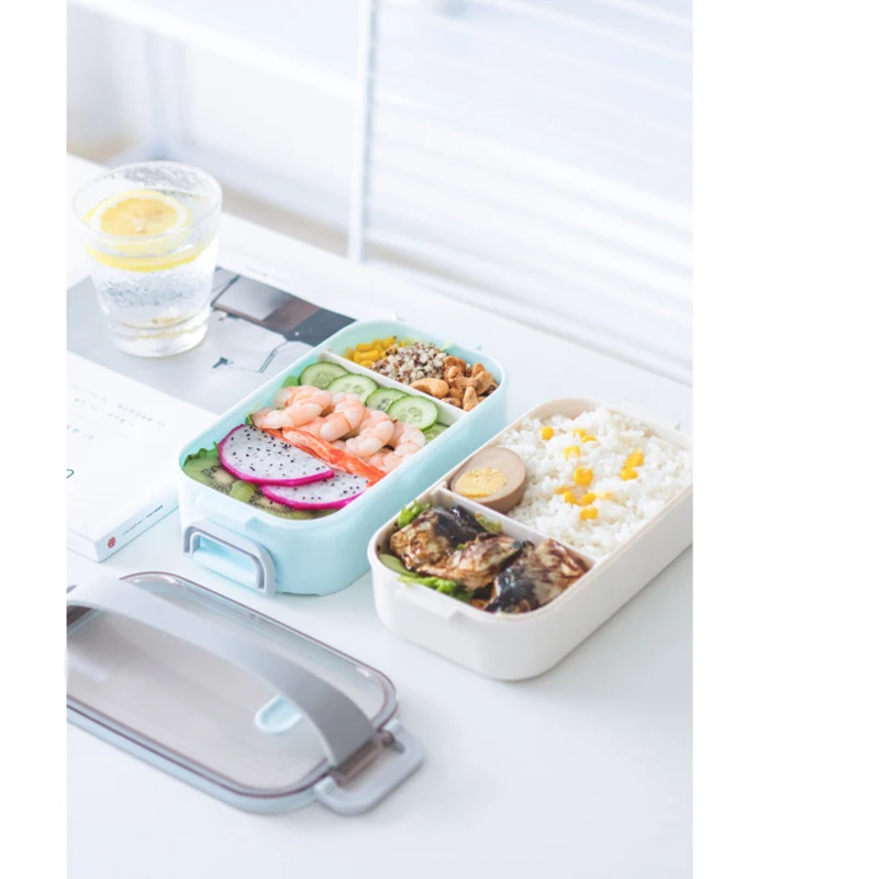 Прозрачный Ланч бокс из нержавеющей стали с отсеками портативный герметичный