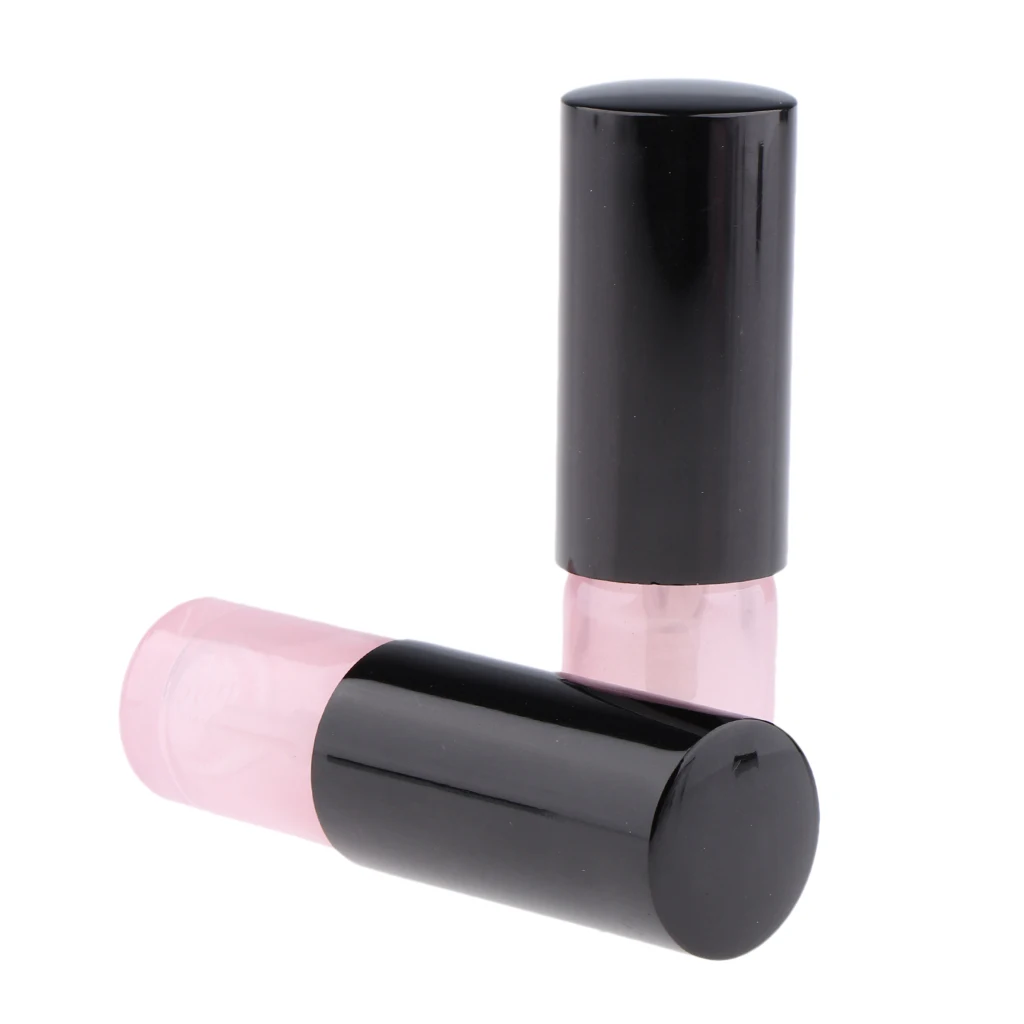 2pcs Empty Glass Fine Mist Mini Spray Bottles with Atomizer Pump - for Essential Oils, Travel, Perfumes and More,Pink