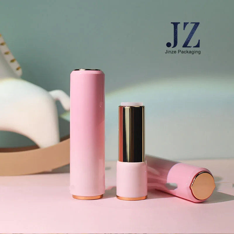 Gradient pink empty lip tubes pressing spring lipstick tubes high-grade lipgloss tubes packaging material 30pcs 3 5g lipstick tubes cosmetic jar super flash red empty lip balm organizer bling spring press sticker makeup container