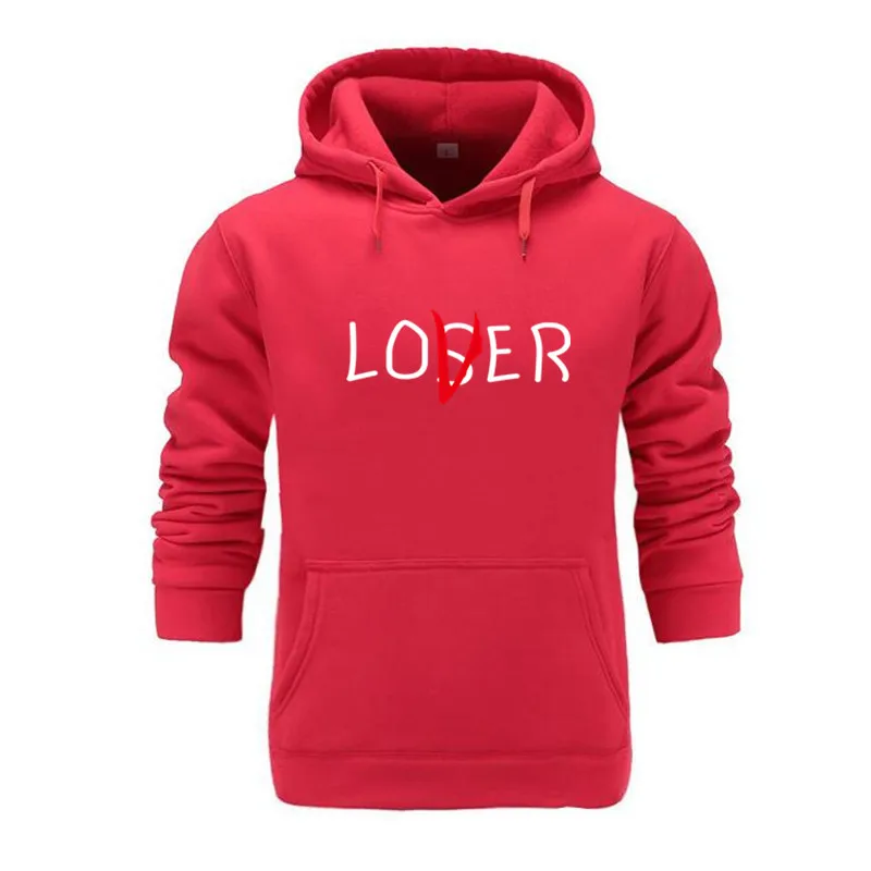 Клубные худи Movie It lossers для мужчин/женщин Harajuku losser Lover It Inspired Толстовка С Капюшоном Повседневный пуловер куртка пальто оверсайз
