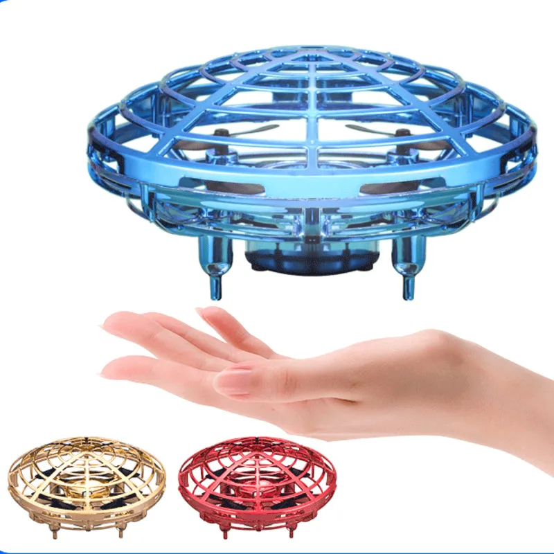 

Mini Helicopter UFO RC Drone Infraed Hand Sensing Aircraft Electronic Model Quadcopter flayaball Small drohne Toys For Children