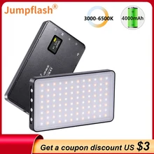 Jumpflash 6500K Mini LED Video Fill Light With 96PCS LEDs Cold Shoe Mount For Camera Phone Selfie Vlog Photography Lighting RGB