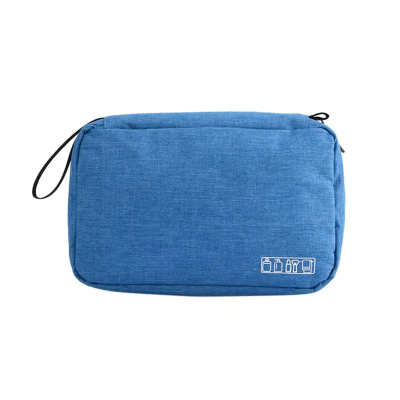 Дорожная сумка для туалетных принадлежностей легкий подвесной органайзер для косметики с крюком для макияжа сумка для душа для женщин и мужчин - Цвет: Небесно-голубой