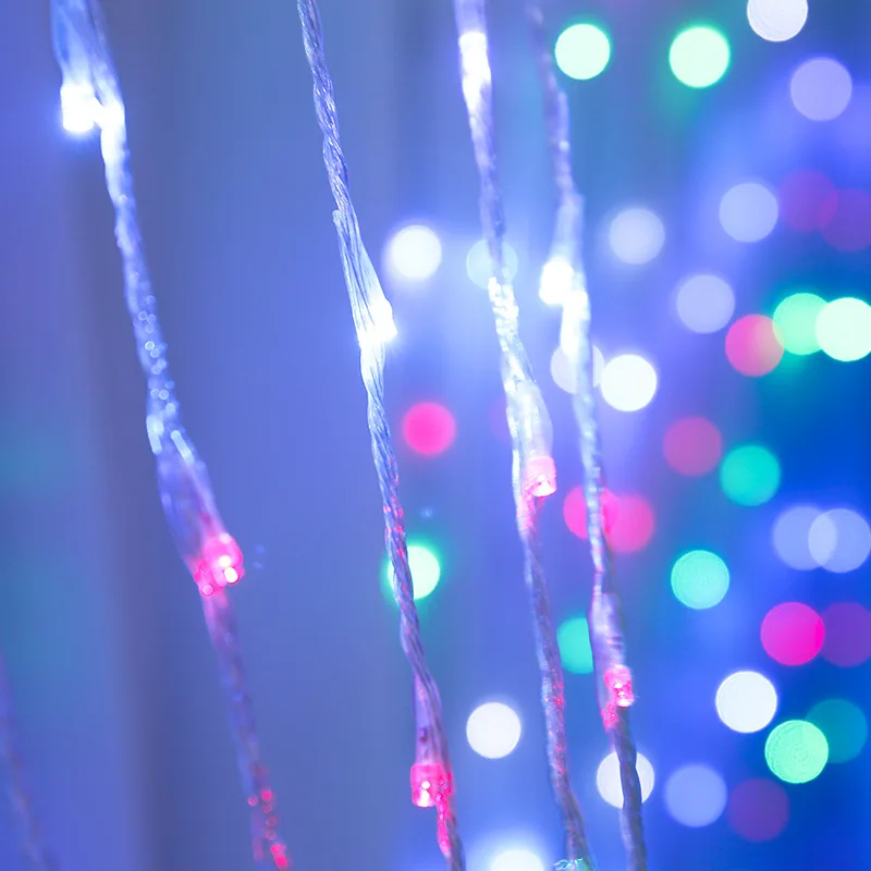 Светодиодный светильник для занавесок в виде Сосульки с водопадом s 3 м* 2 м/3 м* 3 м, светильник для струи воды на открытом воздухе, Рождественский, Свадебный, праздничный, декоративный светильник