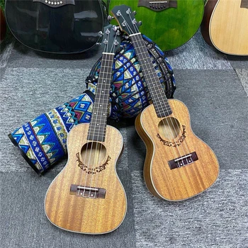 

23 Inch Concert Ukulele Mahogany Solid Mini Guitar 4 String High Quality Ukulele Gift Beginner Musical Instrument UK2390