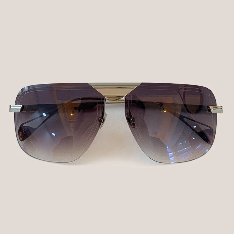 No.4 Sunglasses Винтажные зеркальные безободковые солнцезащитные очки, женские винтажные очки, солнцезащитные очки для женщин - Цвет линз: No.4 Sunglasses