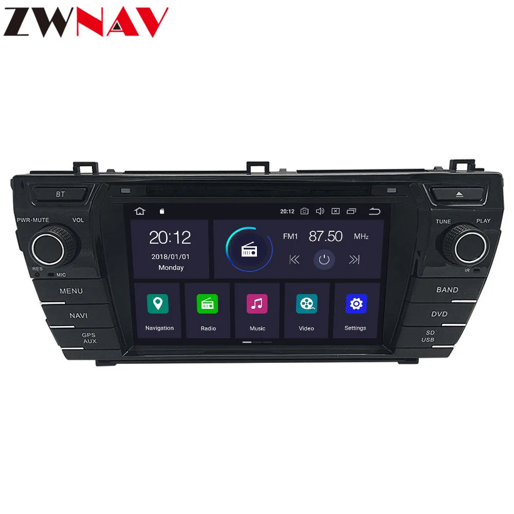 DSP Android 10,0 Автомобильный DVD стерео мультимедийный плеер для Toyota corolla 2013- BT Радио gps Navi аудио стерео головное устройство карта