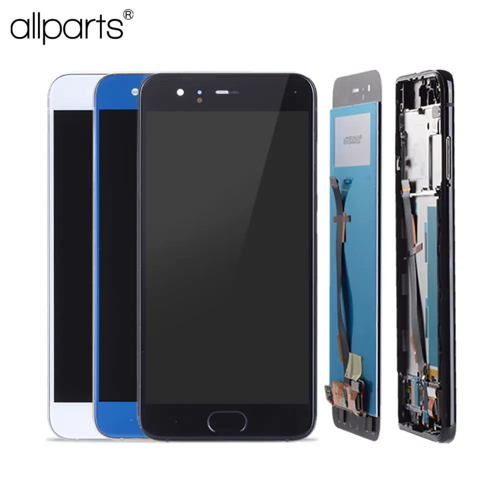 Продажа Дисплей дл XIAOMI Mi6 font b LCD b font в сборе с тачскрином на рамке Оригинал 5.15 черный белый