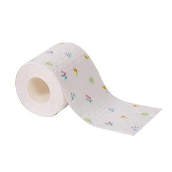 

9PCS Household Bathroom Toilet Paper 7 Seconds Instant 6 Layer Thick Printed Small Roll Paper Does Not Block the Toilet