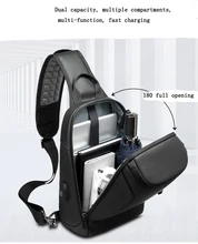 

New Trendy Style Men's Chest Bag Mountaineering Travel Compact and Light Outer Messenger Bag Fashion Casual Shoulder Bag