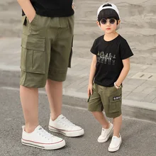 Летние повседневные штаны в западном стиле для мальчиков; модная детская одежда в Корейском стиле; шорты для больших мальчиков