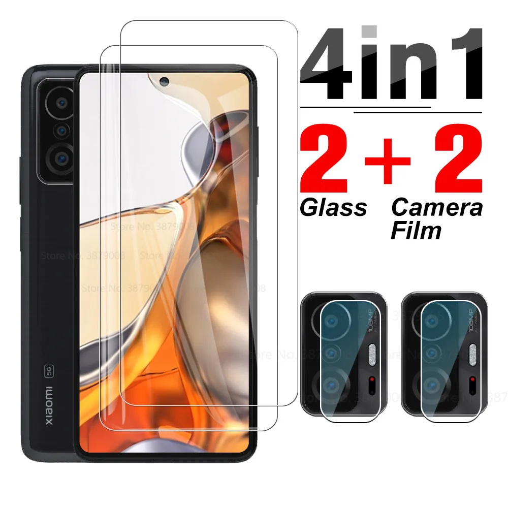 

4in1 Protective Glass For Xiaomi Mi 11T Pro 5G Camera Screen Protector For Xiaomi 10T Pro mi11tpro Xiomi 10 11 T Tempered Glass