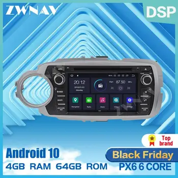 

PX6 IPS 4+64G Android 10.0 Car DVD Stereo Multimedia Head unit For Toyota Yaris 2012-2015 car Auto PC Radio GPS Navigation Audio