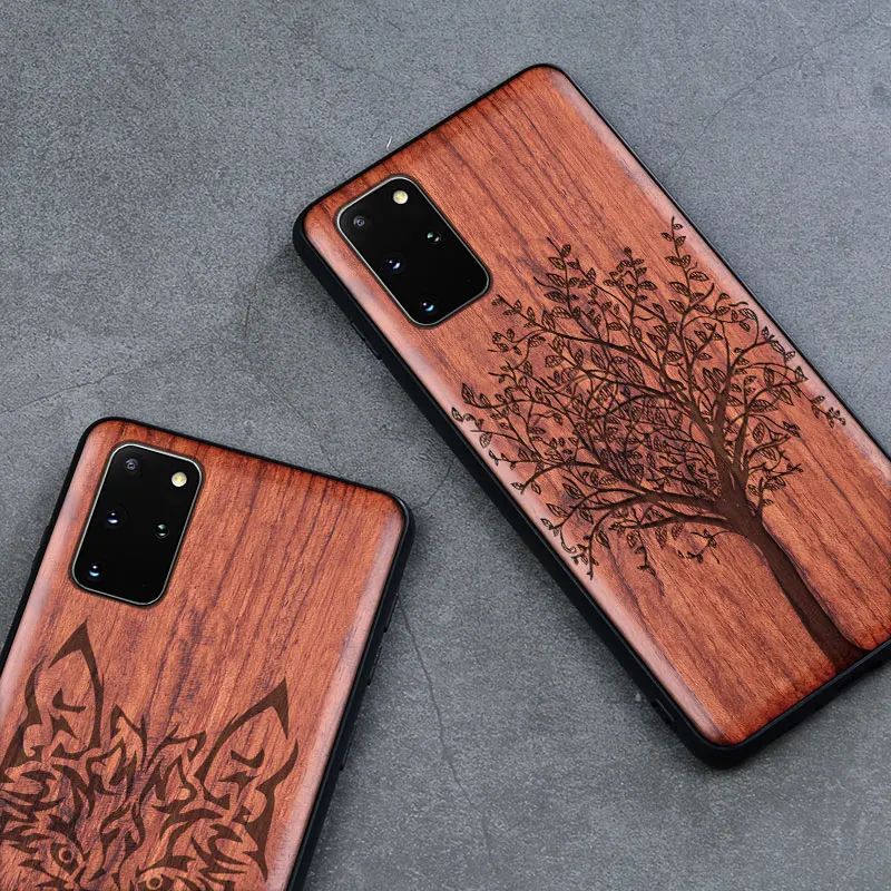 Чехол для телефона из натурального дерева Samsung Galaxy S20 Ultra роскошный деревянный