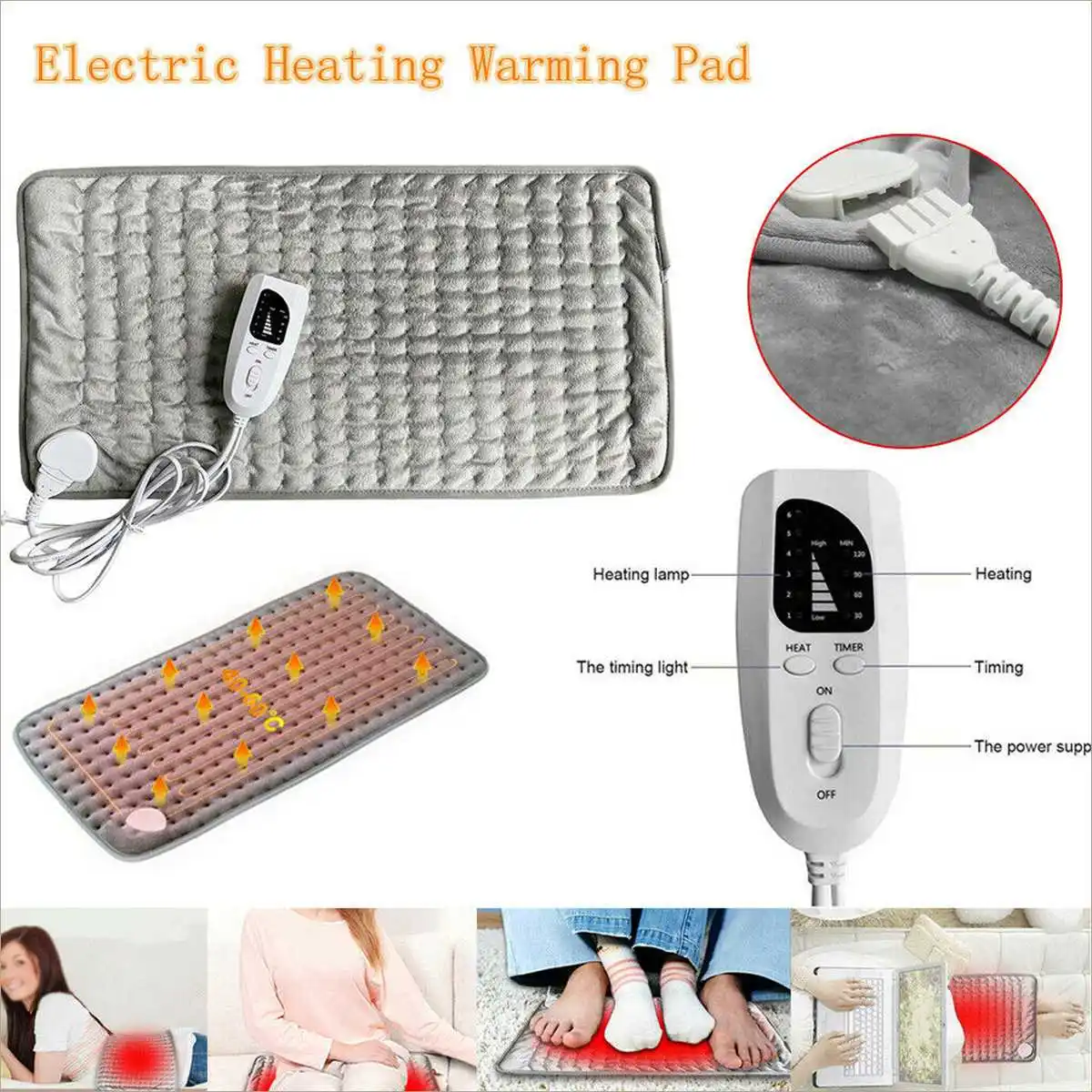 Heating Pad For Neck Shoulders And Back Electric Heat Warming Shawl